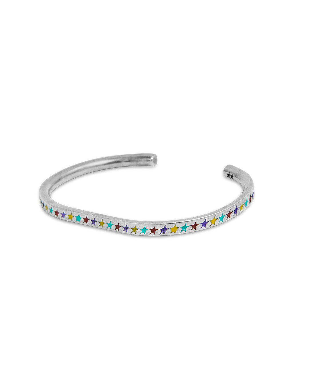 Enameled Multicolor Starline Bangle