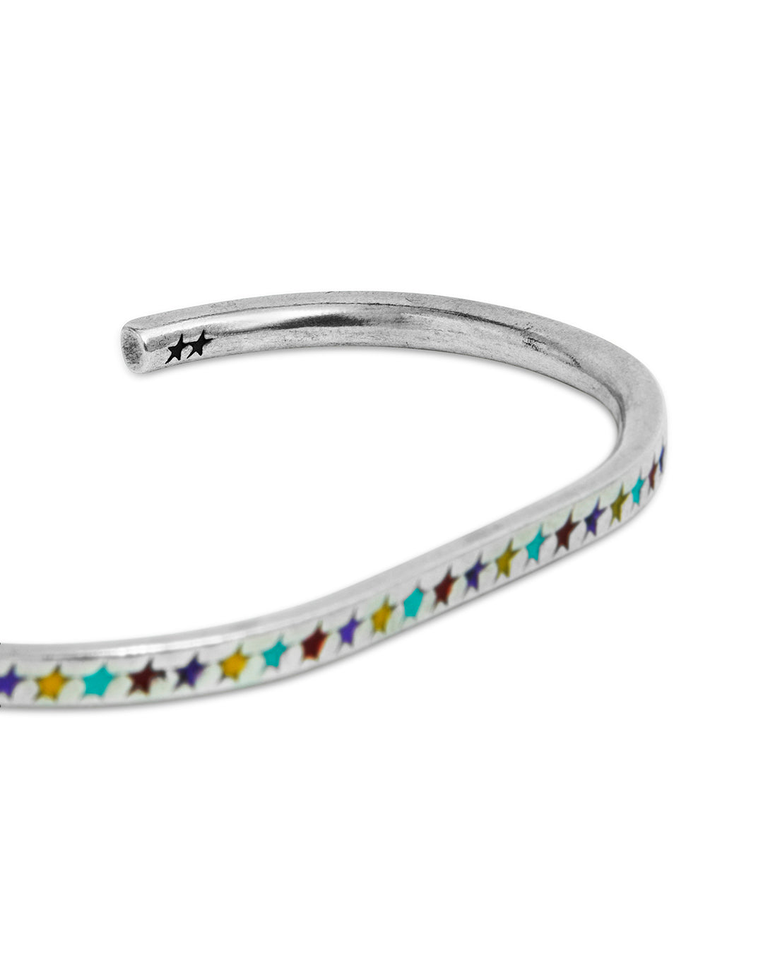 Enameled Multicolor Starline Bangle