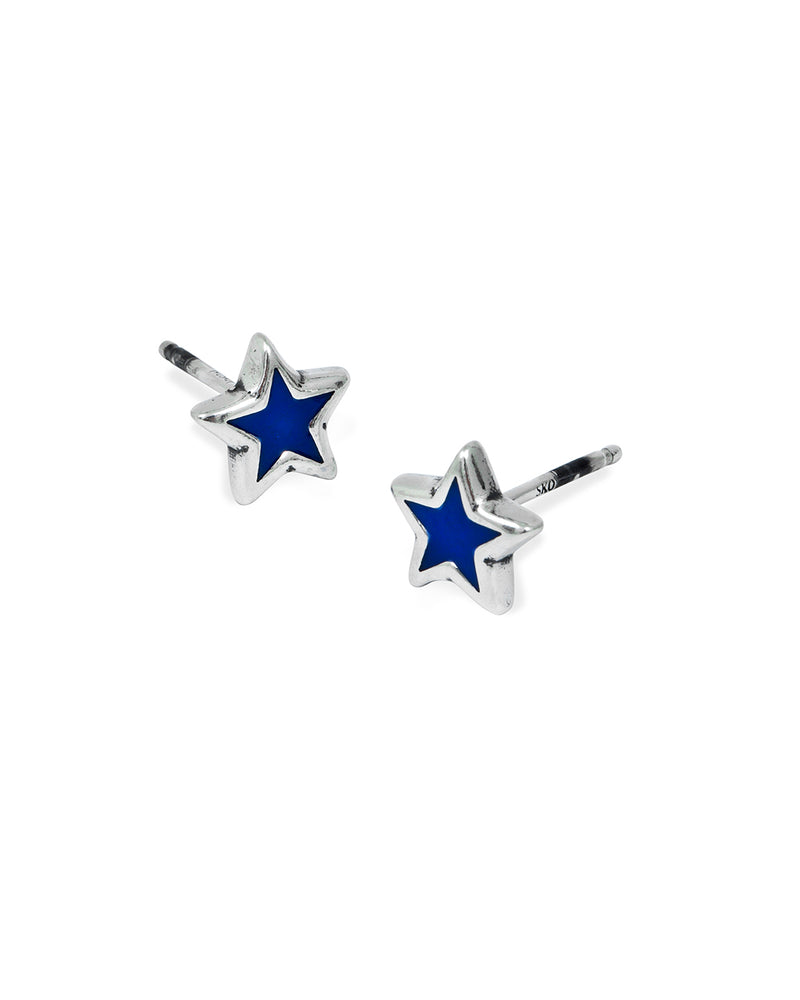 Star Enameled Earrings