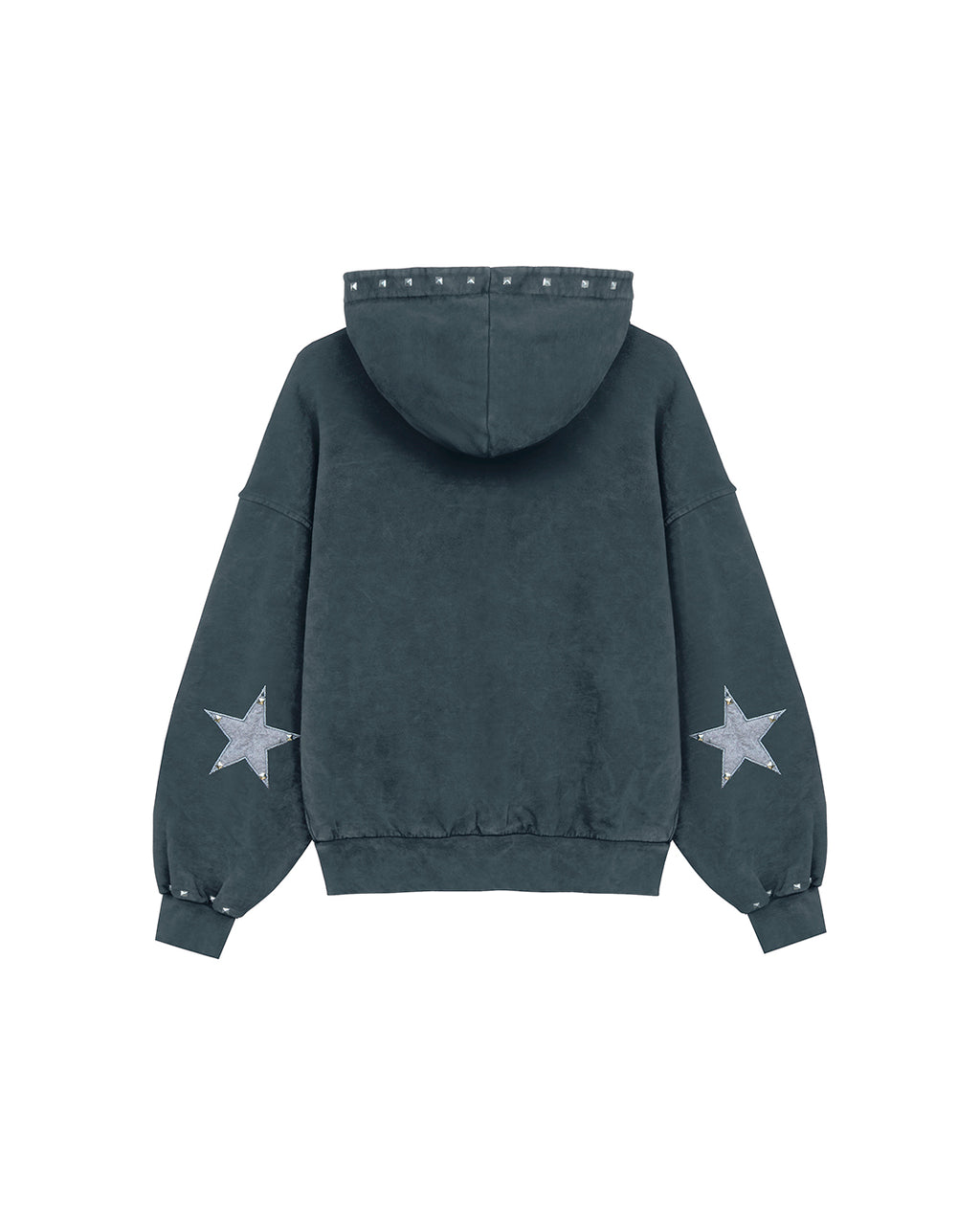 Studded Zipper Black