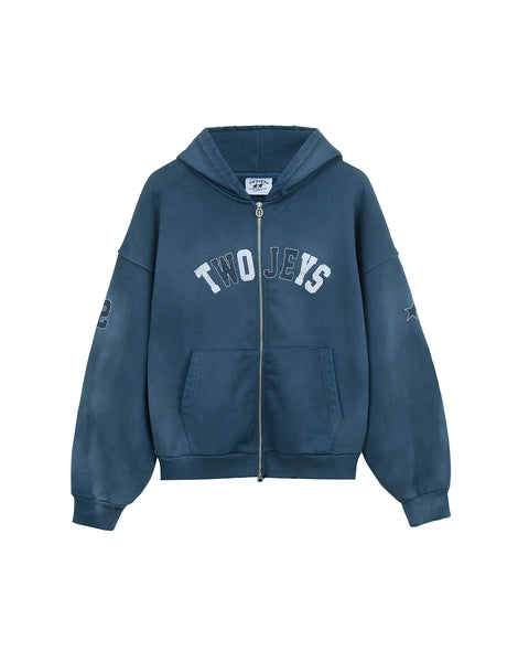 Vintage Varsity Zipper Navy – Twojeys