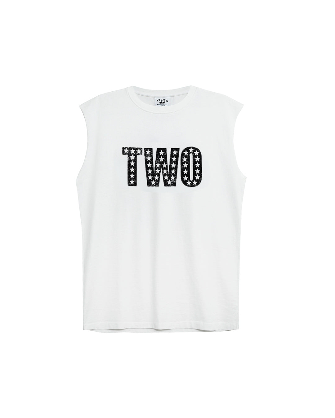 TWO-JEYS Sleeveless Tee Vintage White