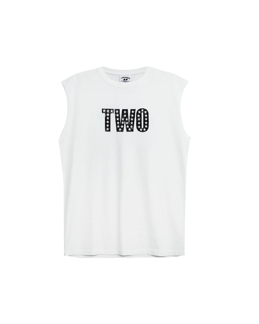 TWO-JEYS Sleeveless Tee Vintage White