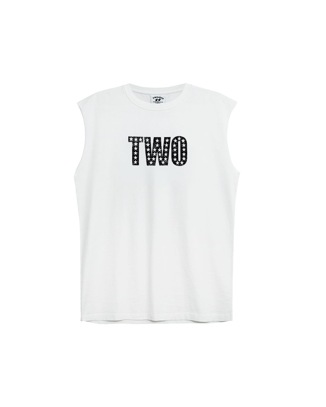 TWO-JEYS Sleeveless Tee Vintage White