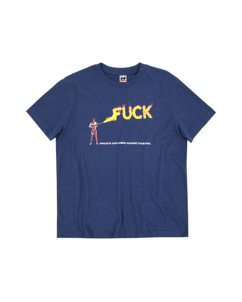 TJ x Cabrio Fuck Navy Tee