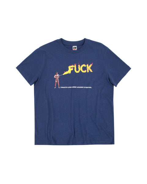 TJ x Cabrio Fuck Navy Tee – Twojeys