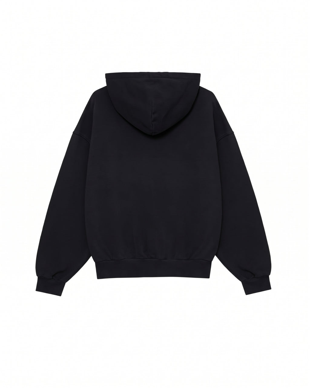 Framed Logo Hoodie Black – front view