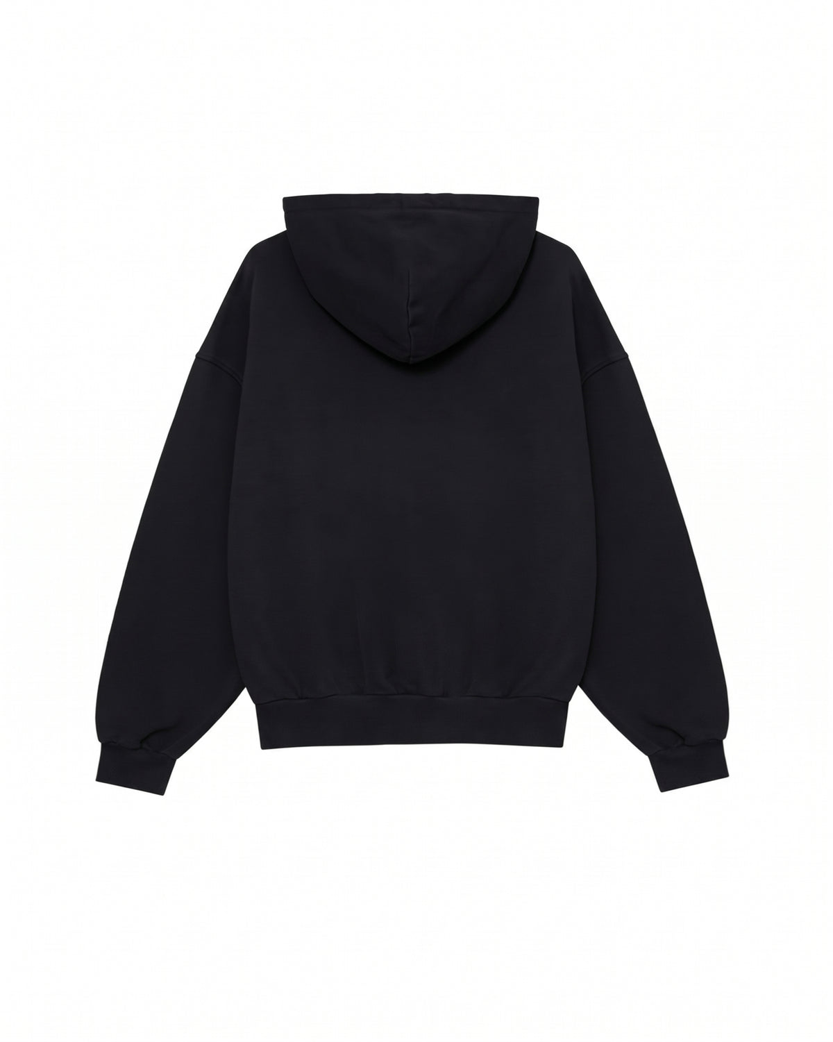 Framed Logo Hoodie Black – front view
