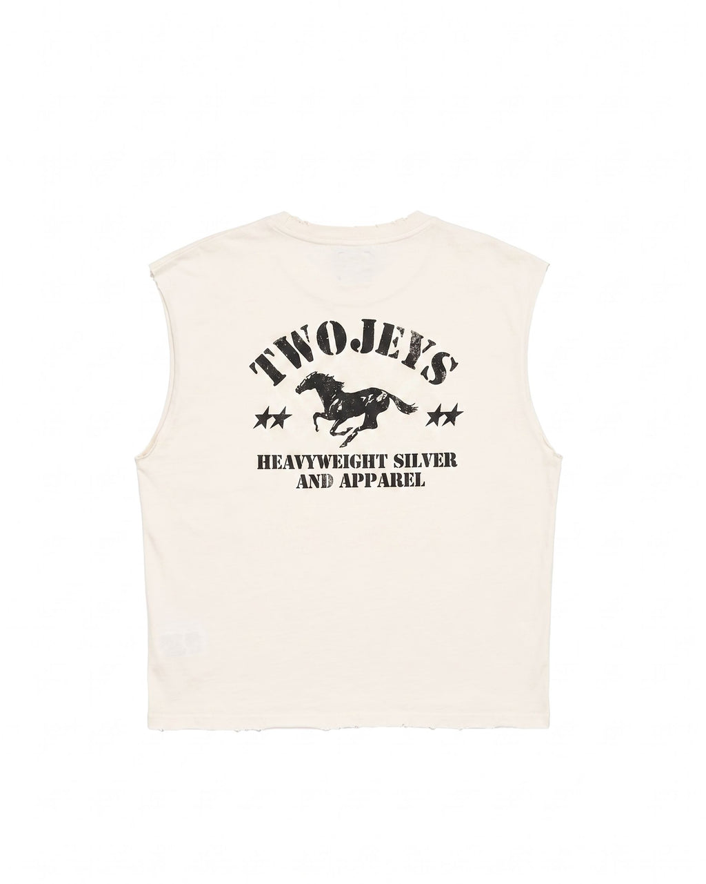 Heavyweight Silver Vintage White Sleeveless