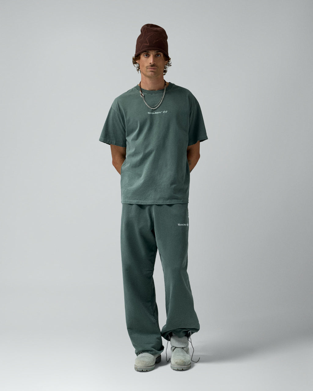 Icon Tee Pigment Moss Green