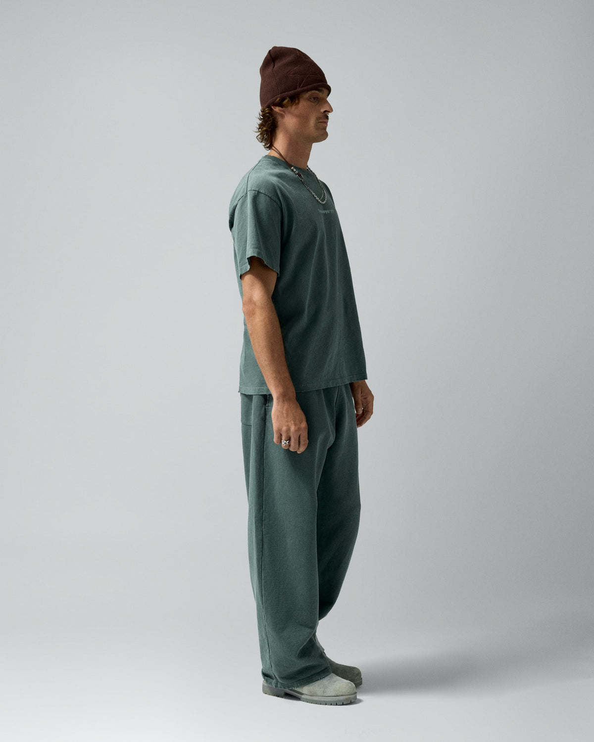 Icon Tee Pigment Moss Green