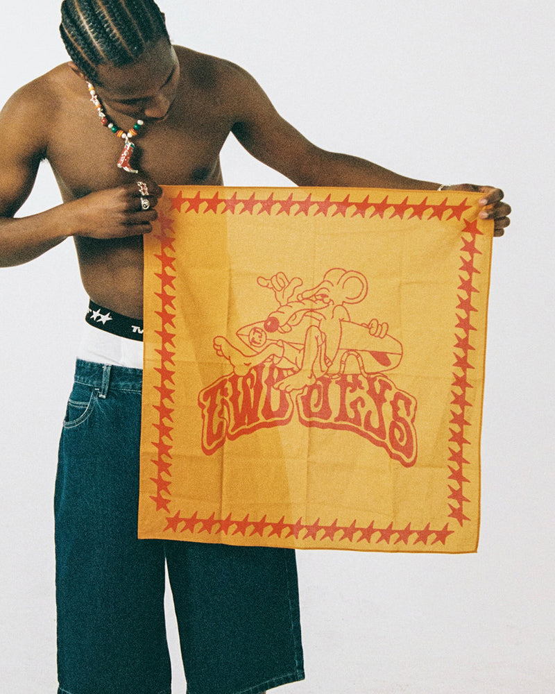 Orange Surf Rat Bandana