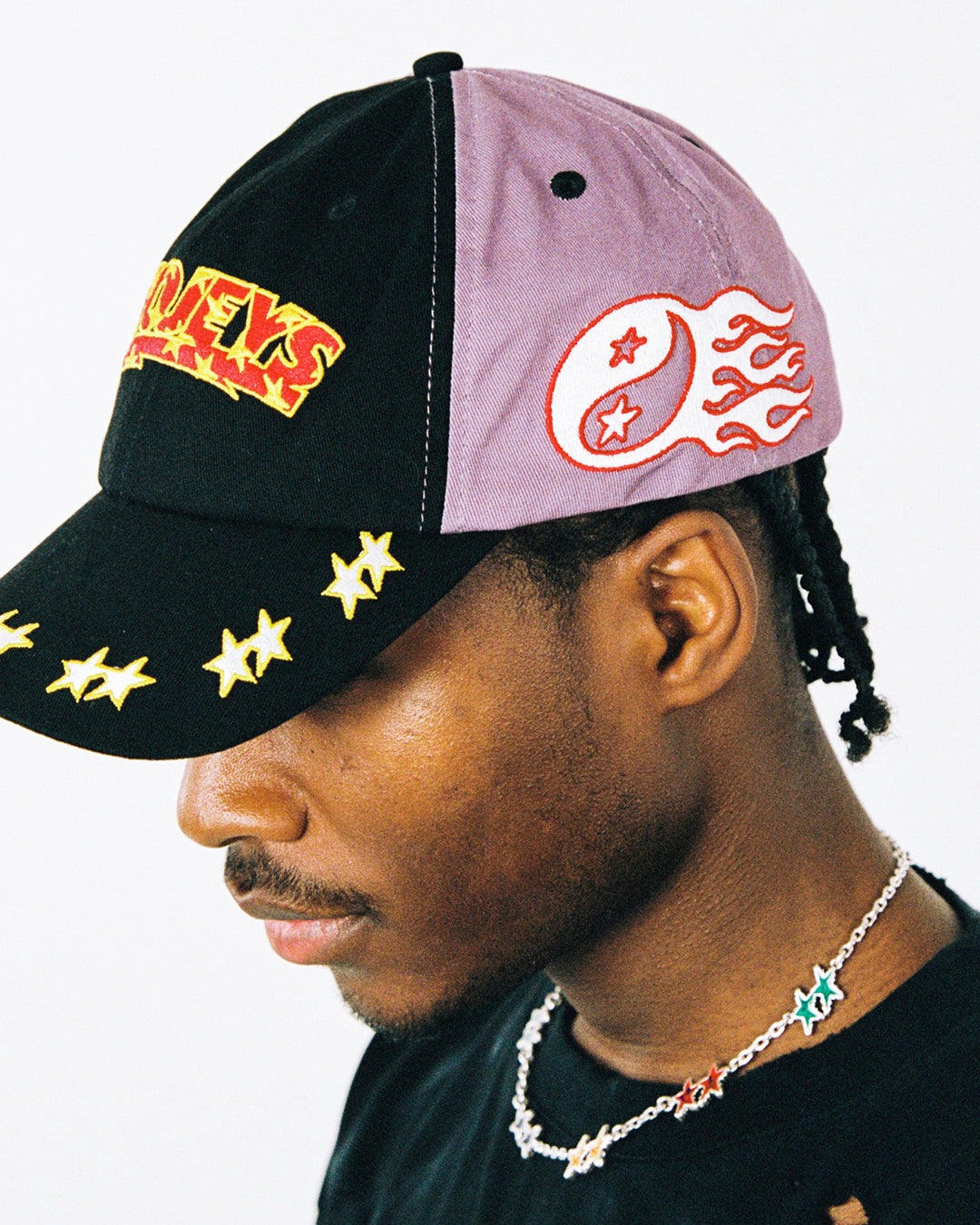 Embroidered Purple Dad Cap