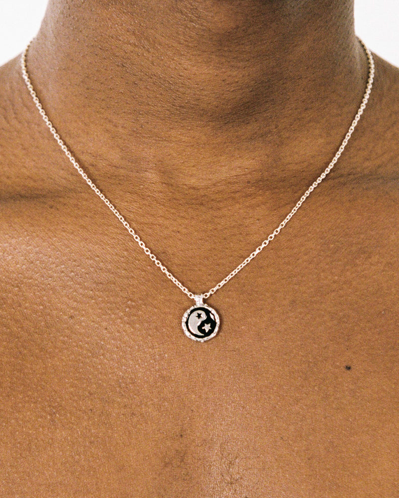 Collier Yin Yang émaillé
