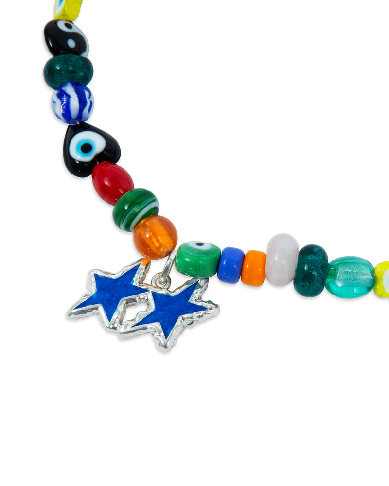 Blue Melted Stars Necklace