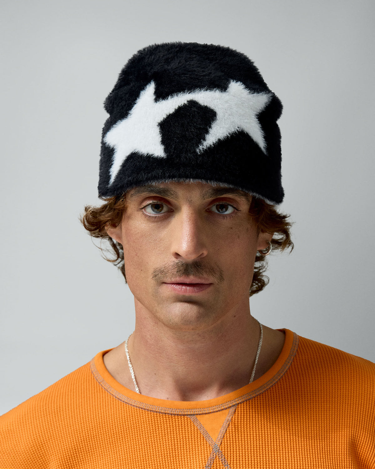Hairy Icon Beanie Black – worn by model