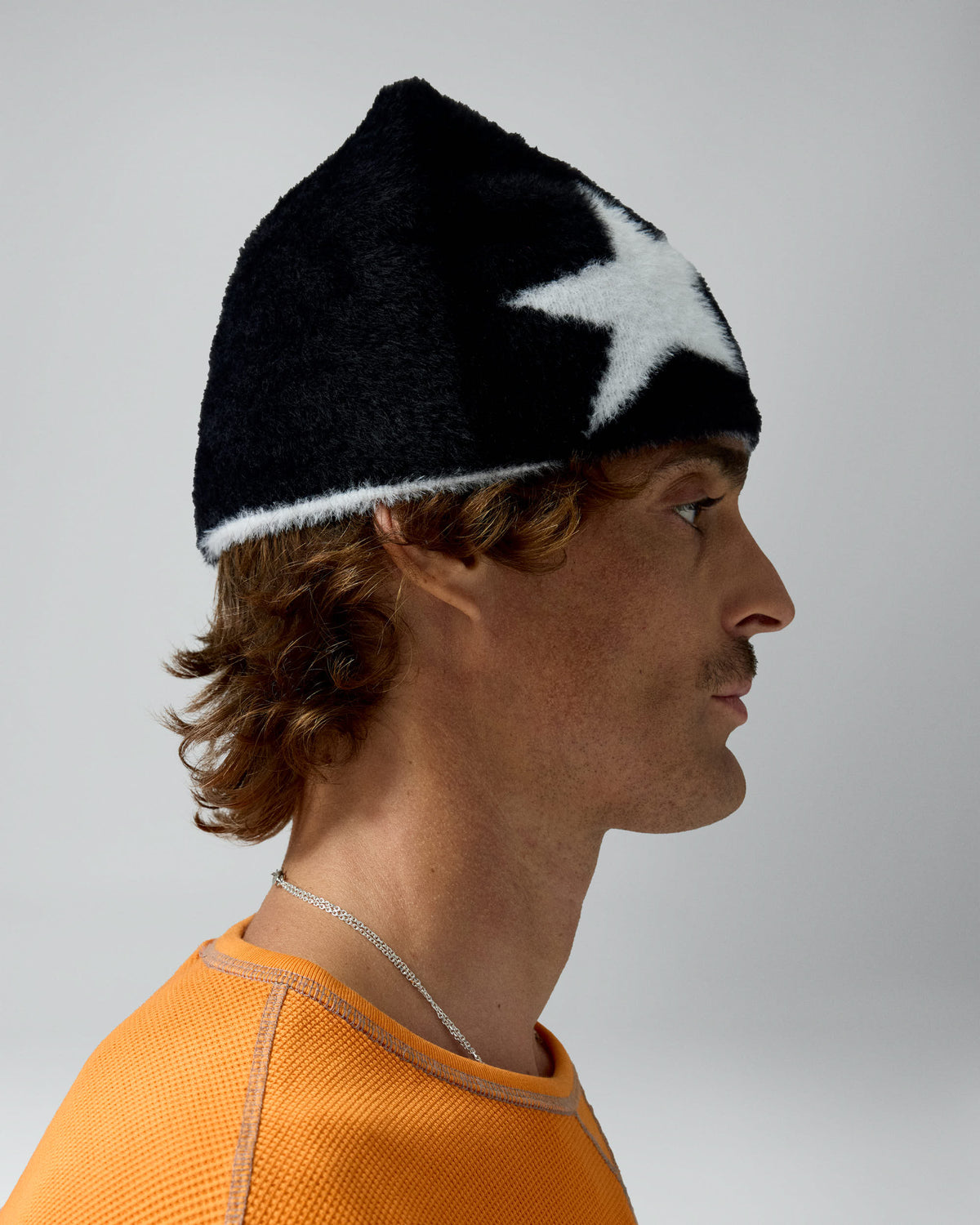 Hairy Icon Beanie Black – worn by model