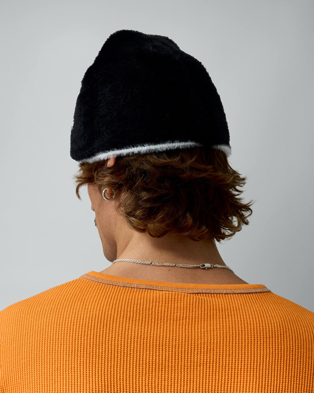 Hairy Icon Beanie Black – worn by model