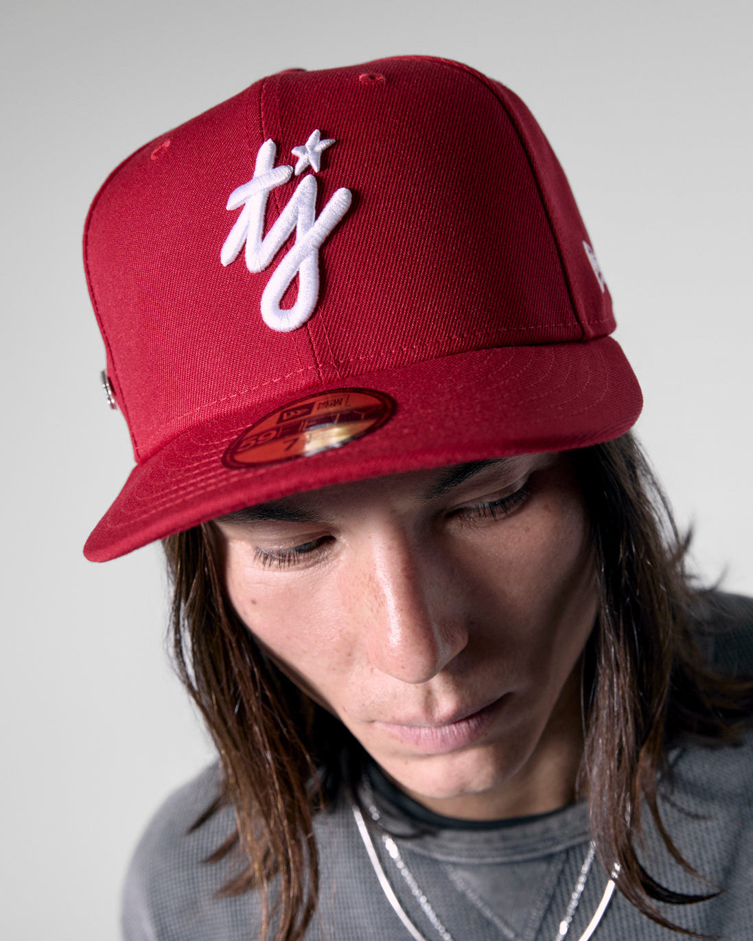 NE x TJ Initials Red 59fifty – Twojeys