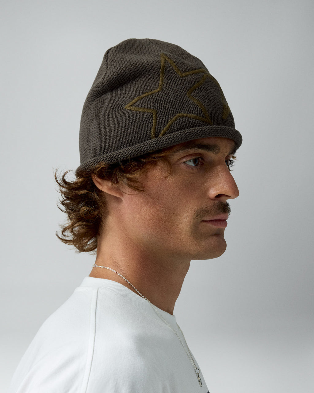 Open-end Icon Green Beanie – porté