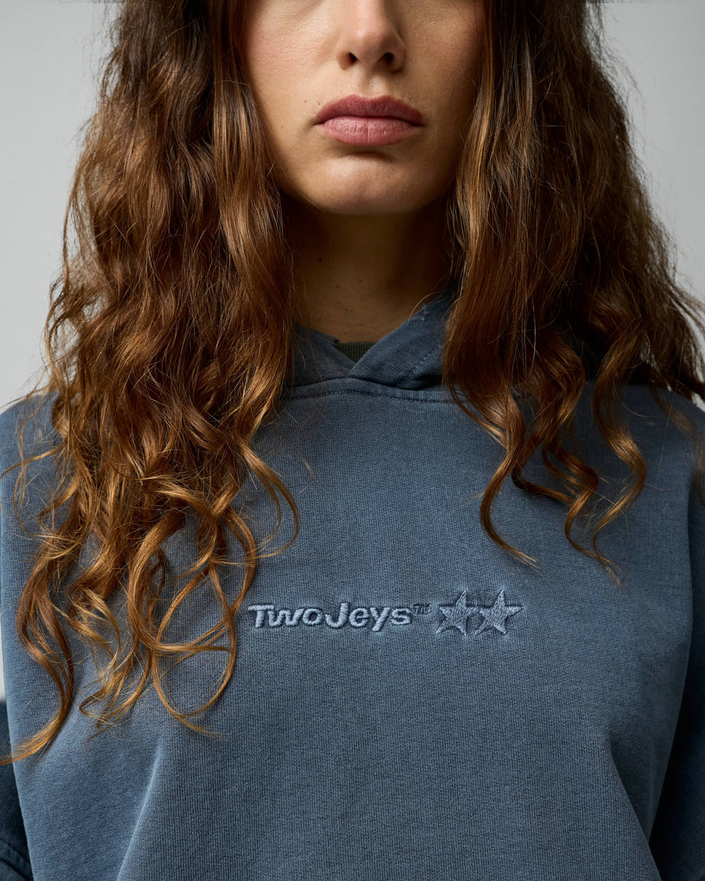 Pigment Dyed Blue Icon Hoodie