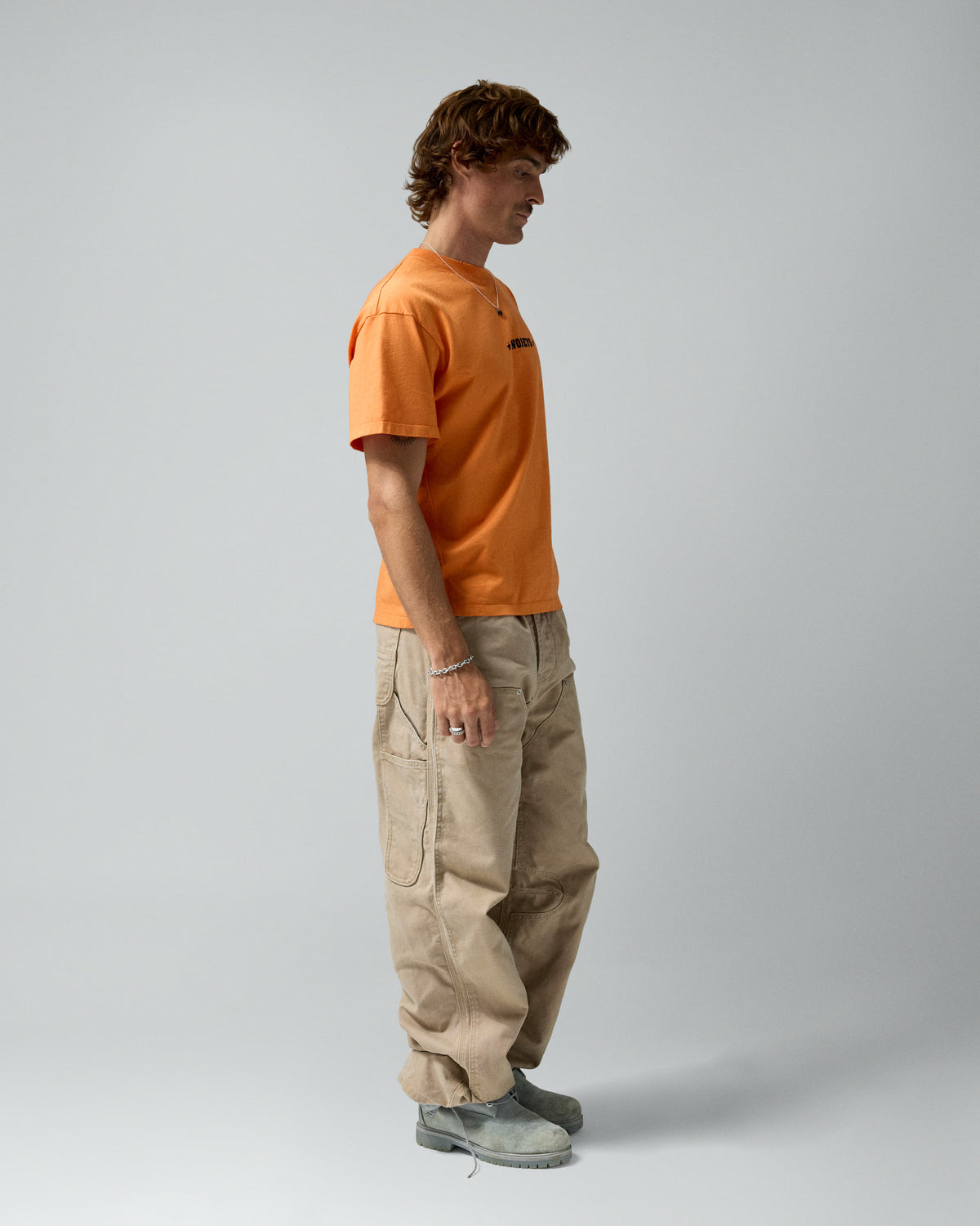 Single Stars Tee Orange