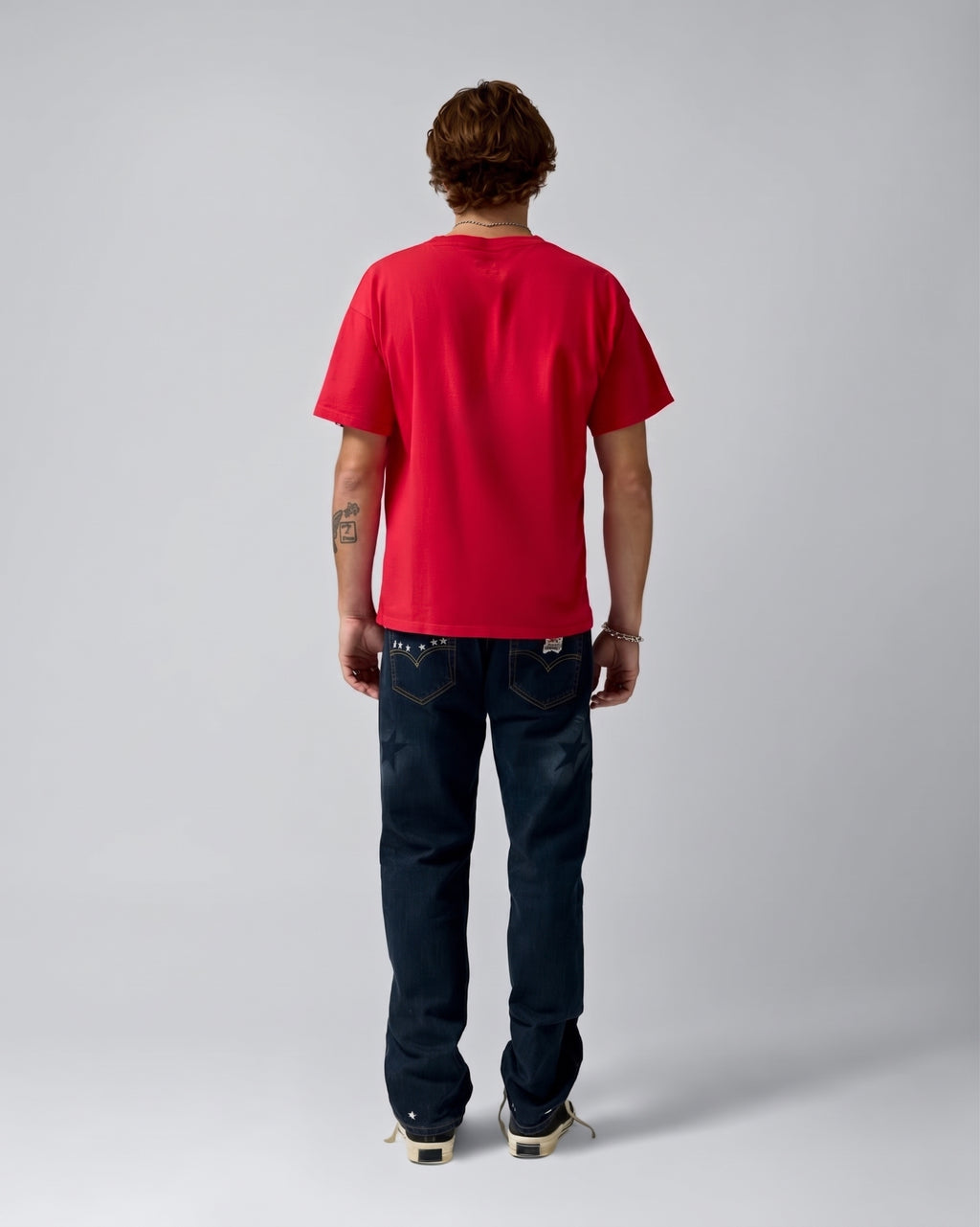 Single Stars Tee Red