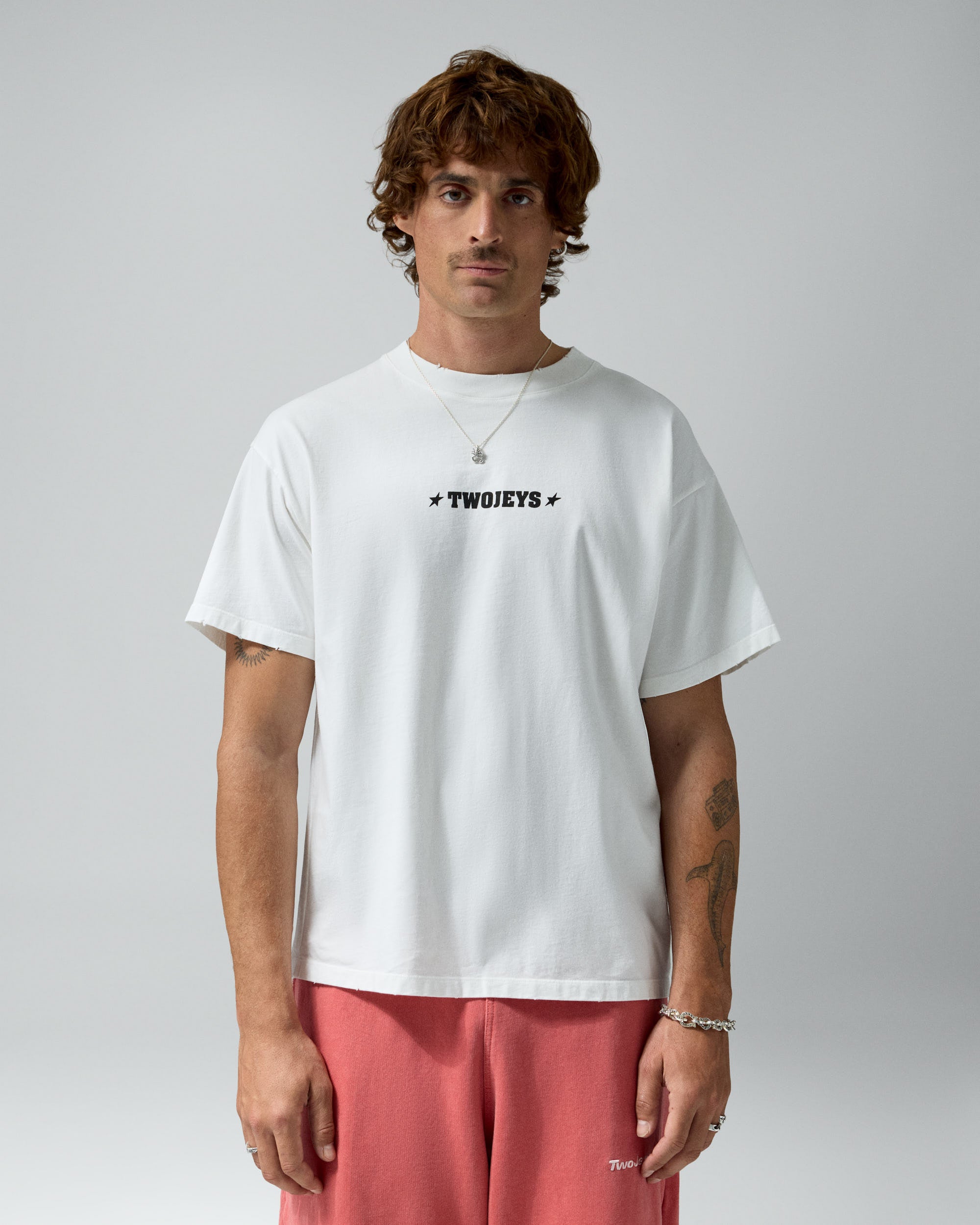 Single Stars Tee White