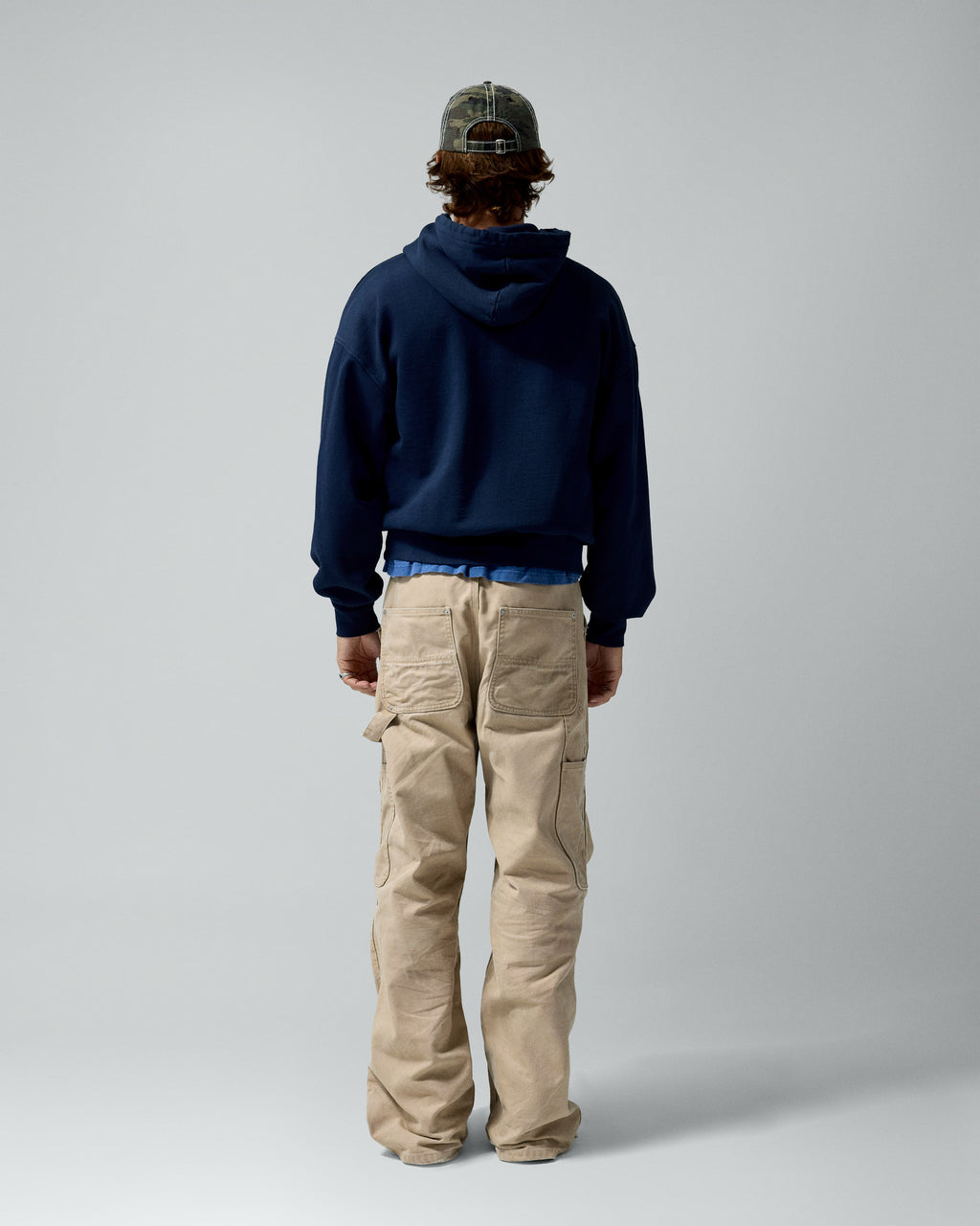 Single Stars Hoodie Navy