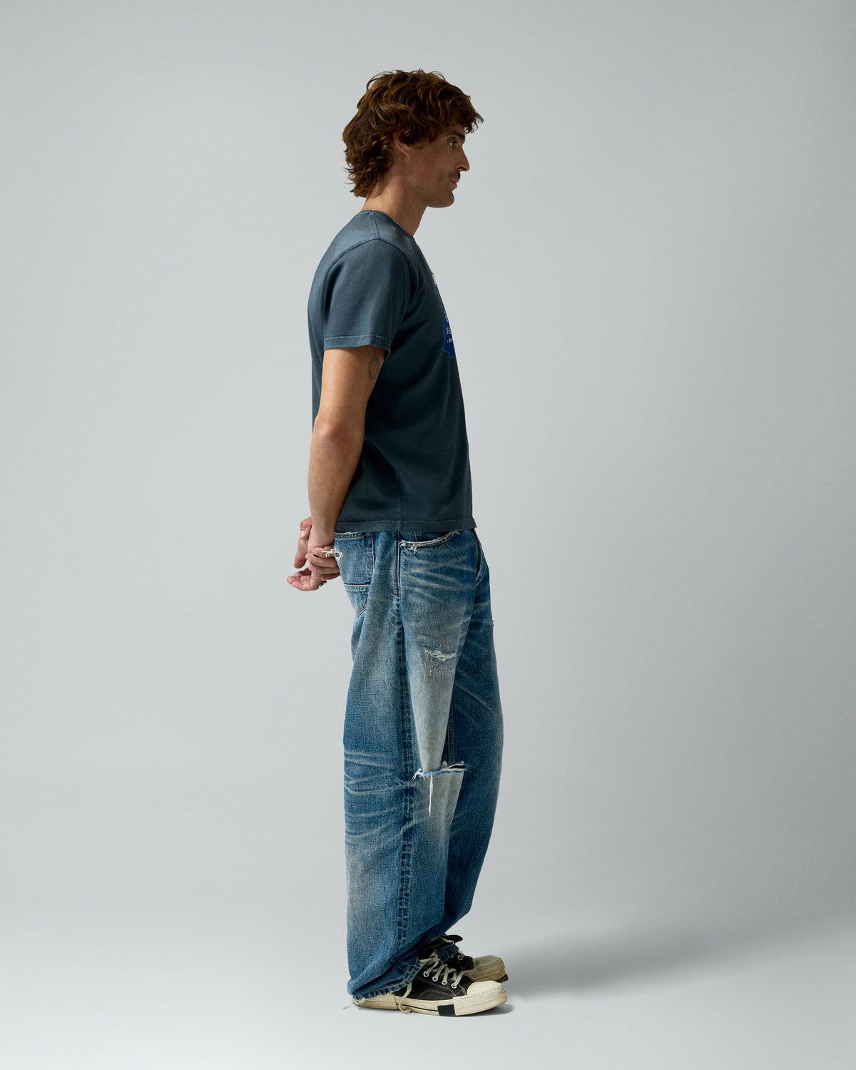 Sterling Masters Tee Dark Blue – worn by model