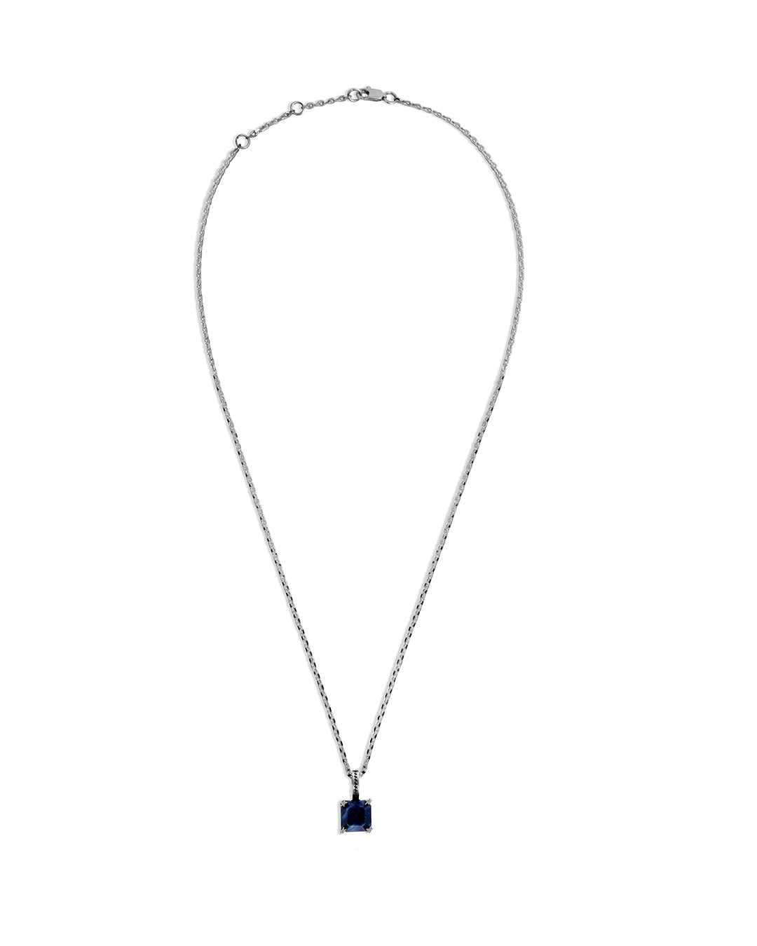 Solitary Sodalite Necklace – back view