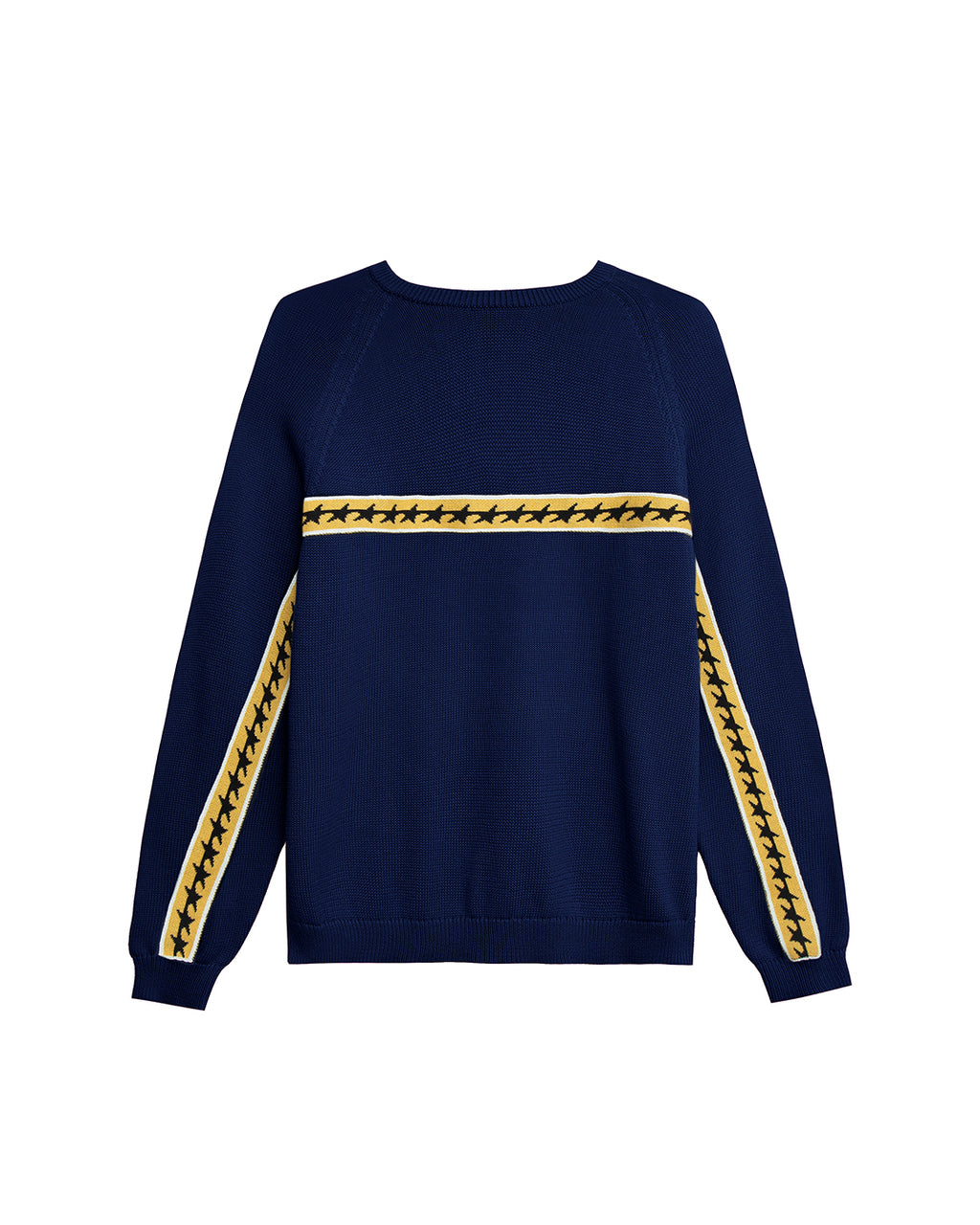 Starline Knit Blue Crewneck – back view