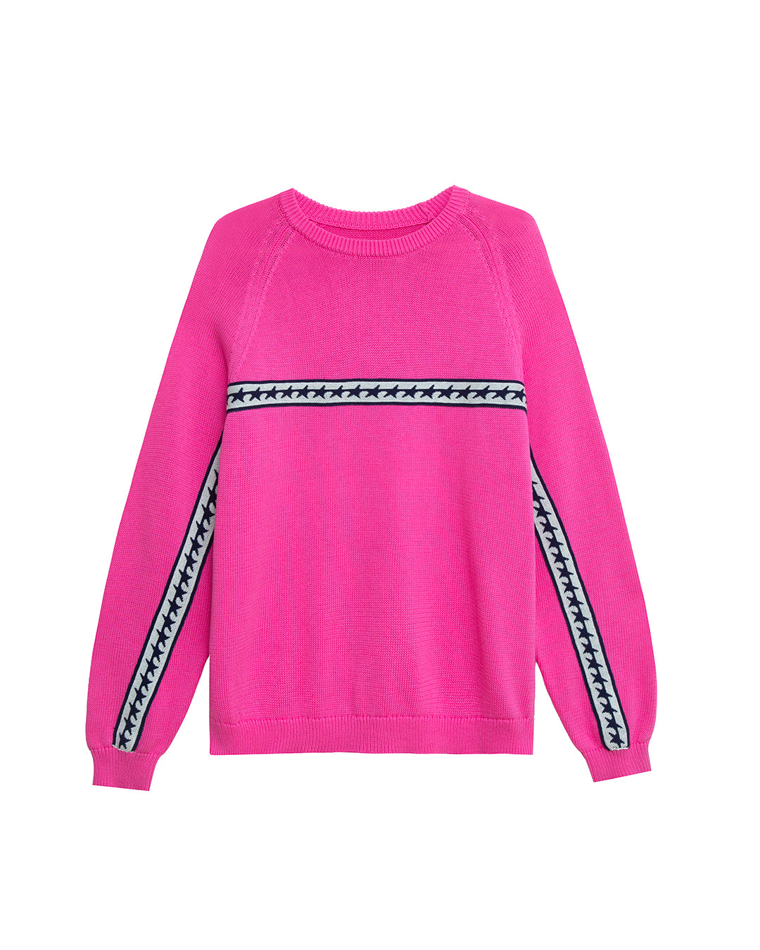 Starline Knit Pink Crewneck – front view