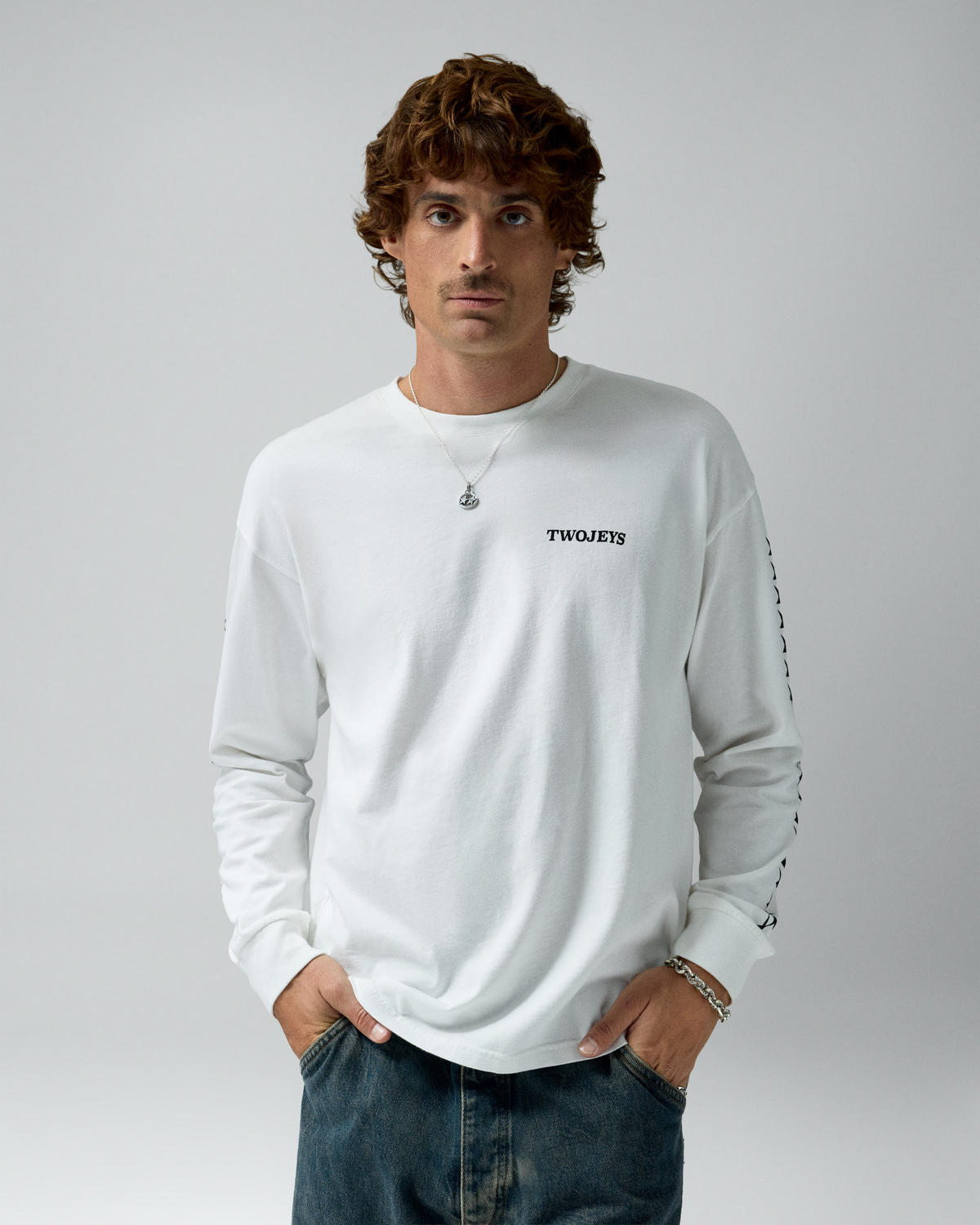 Starline Long Sleeve Tee White
