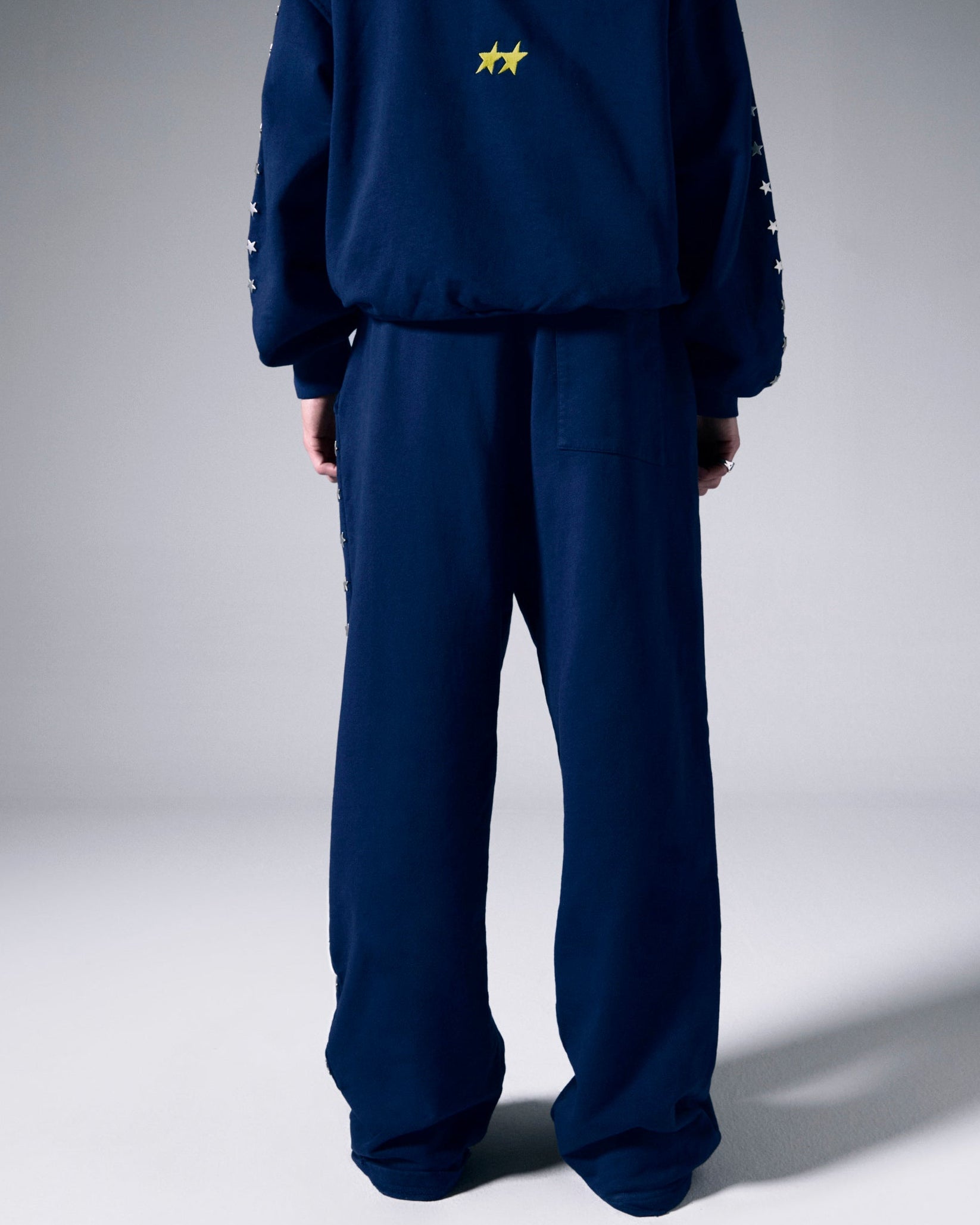 Stars Studded Navy Sweatpants