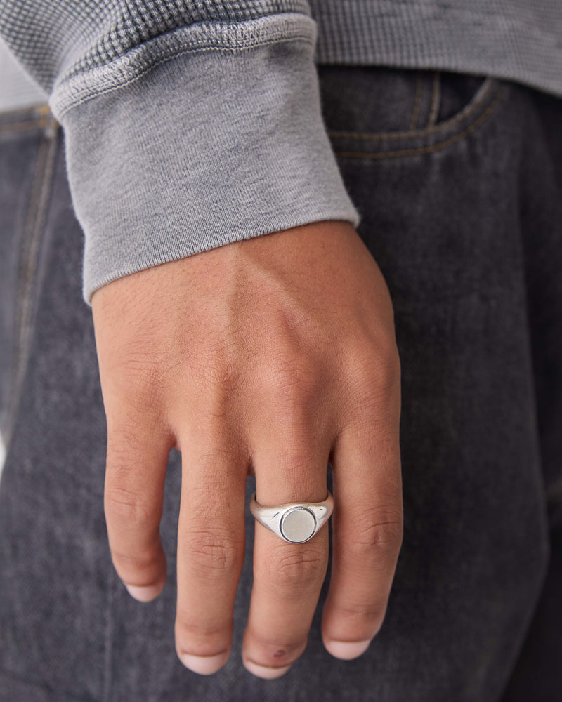 Elliptical Signet Ring