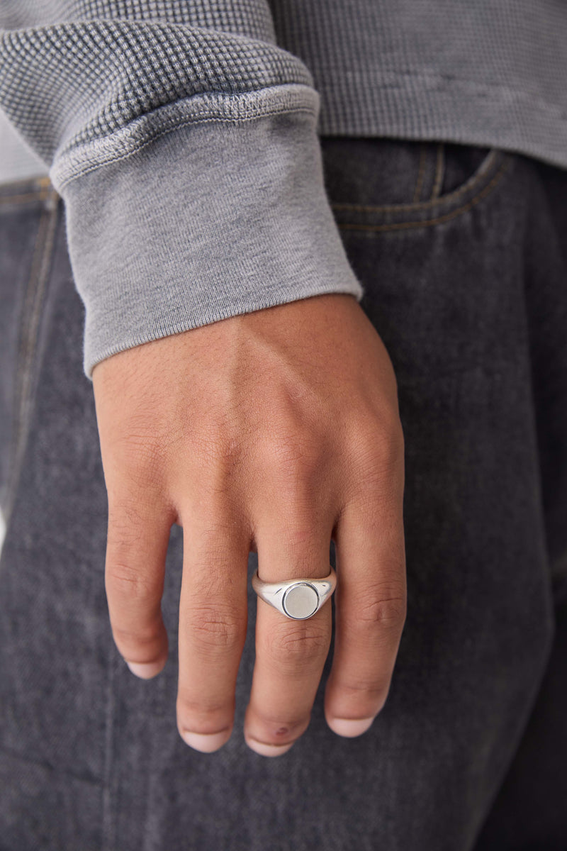 Elliptical Signet Ring