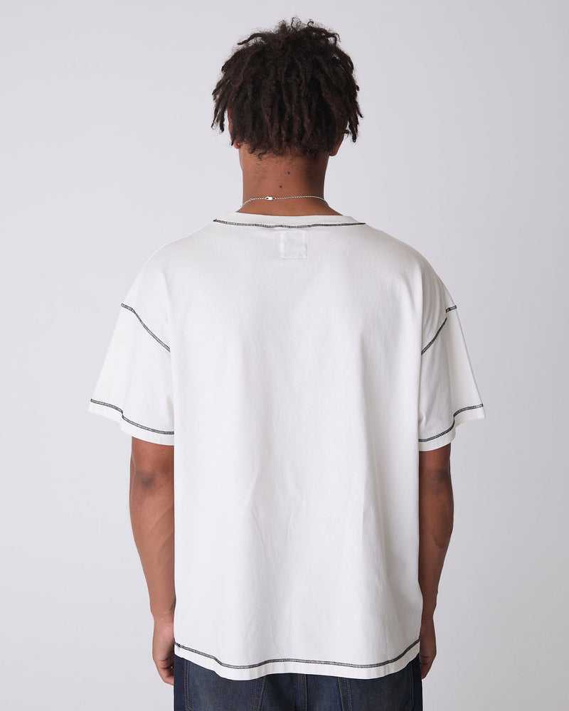 White Contrast Tee