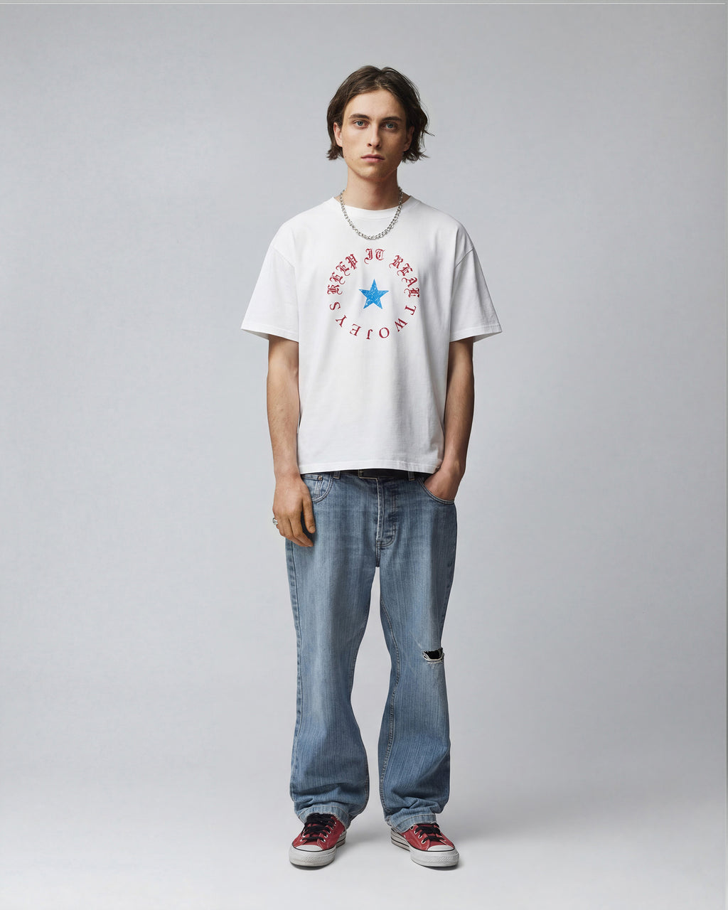 Keep It Real Tee White