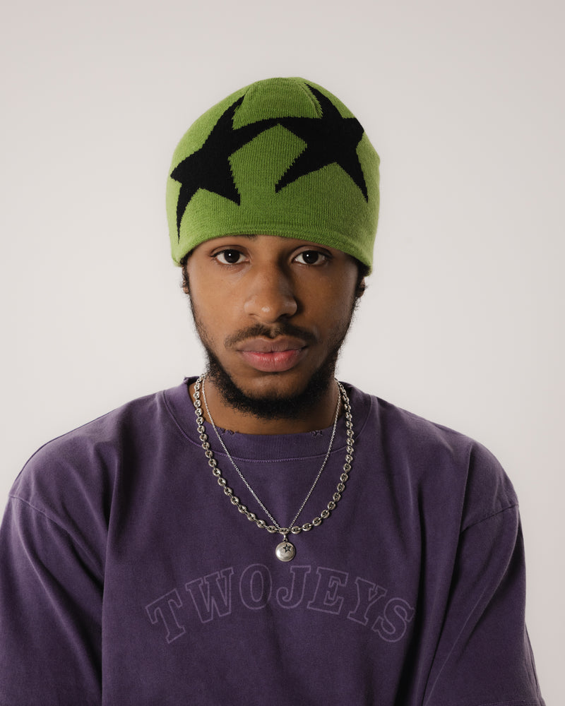 Reversible Icon Black/Green Beanie