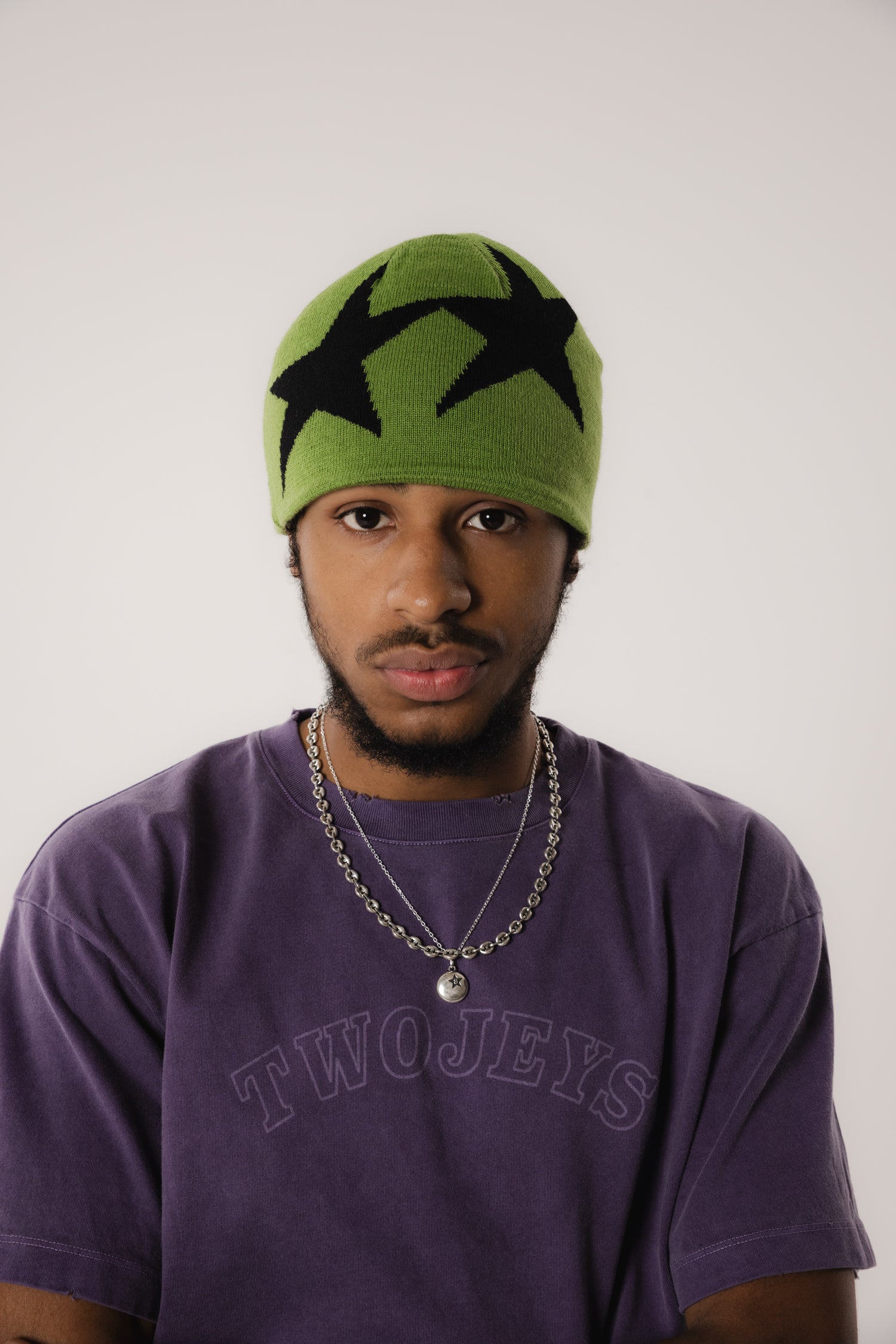 Reversible Icon Black/Green Beanie