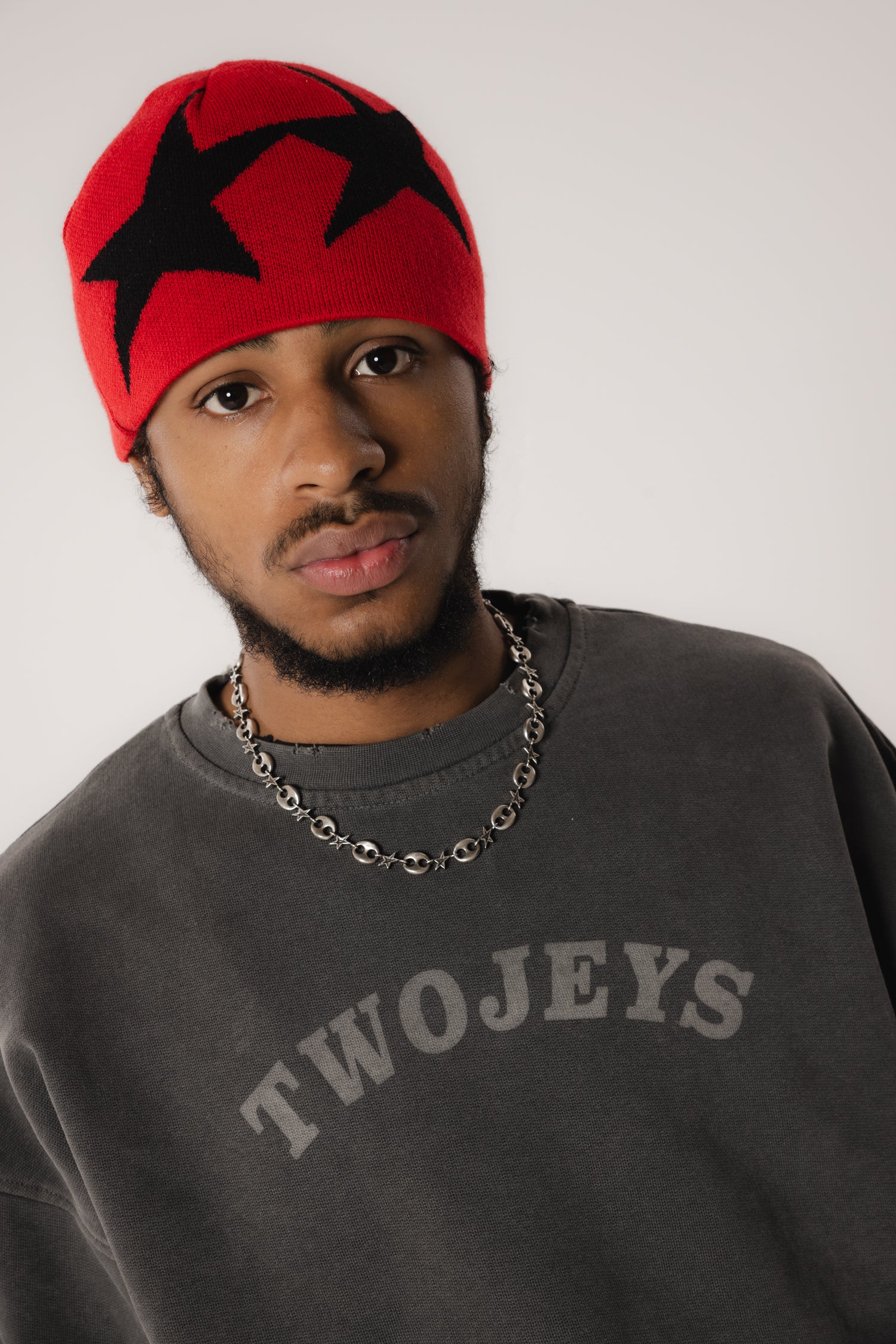 Reversible Icon Camo/Red Beanie