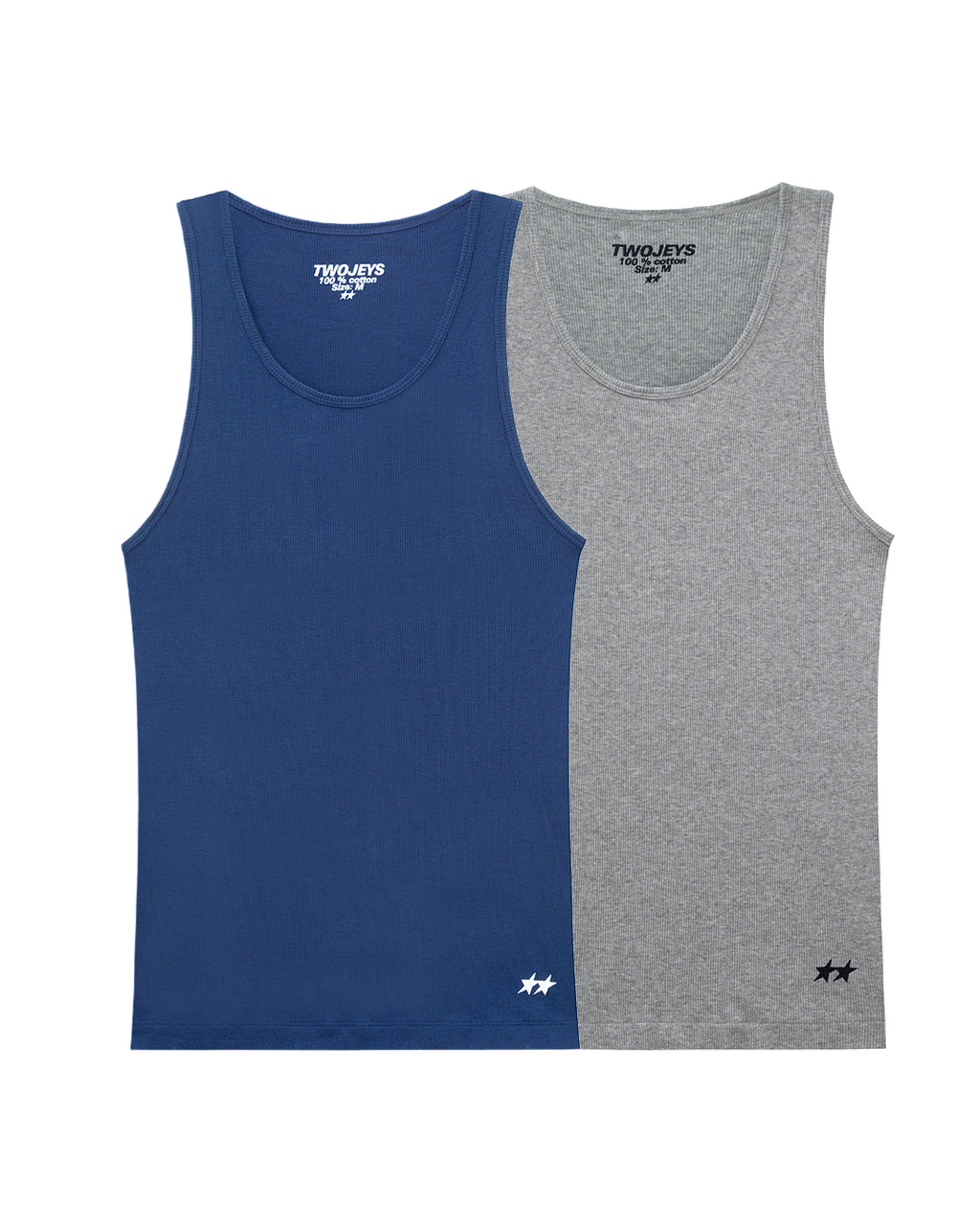 Basic Tank Top Pack Navy & Grey Melange