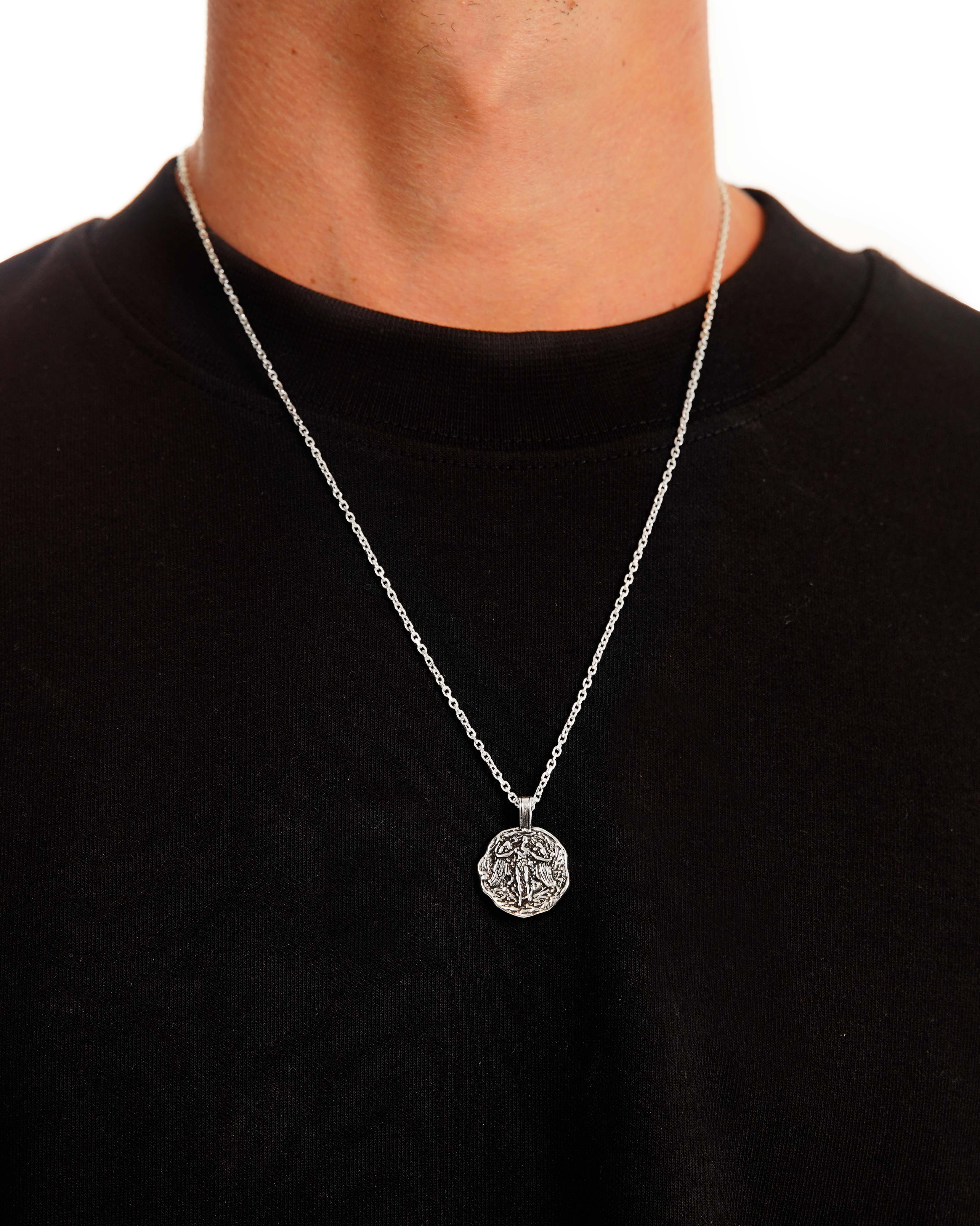 Sterling Silver Zodiac Virgo CZ Pendant Necklace #N1539-06 – BERRICLE