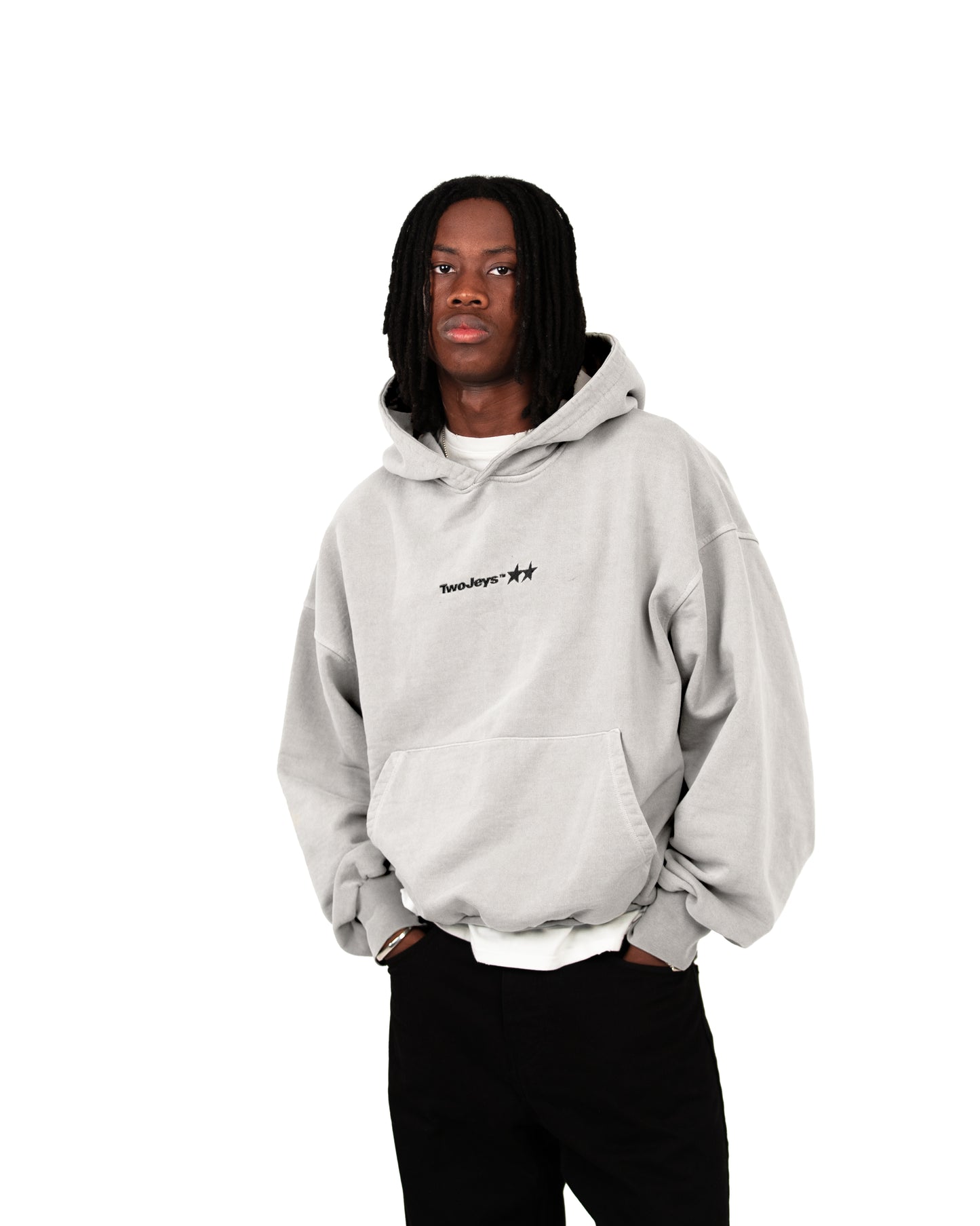 Icon Washed Grey Hoodie