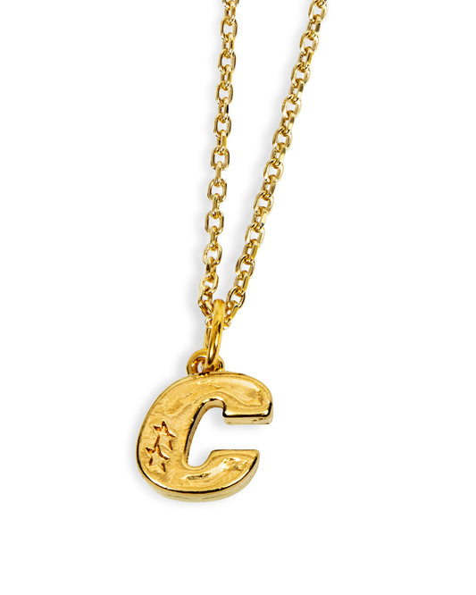 C Halskette gold