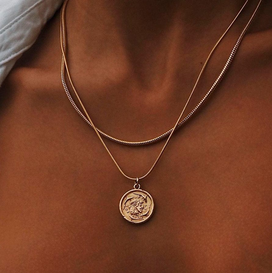 Pendant Necklace Ladies | Coin Pendant Necklace | Coin Pendants Vintage -  Necklace Chain - Aliexpress