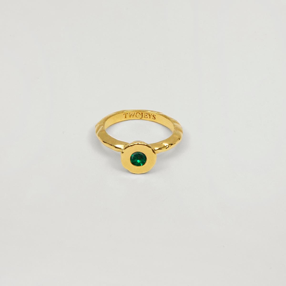 Twojeys rings Green Coral Ring