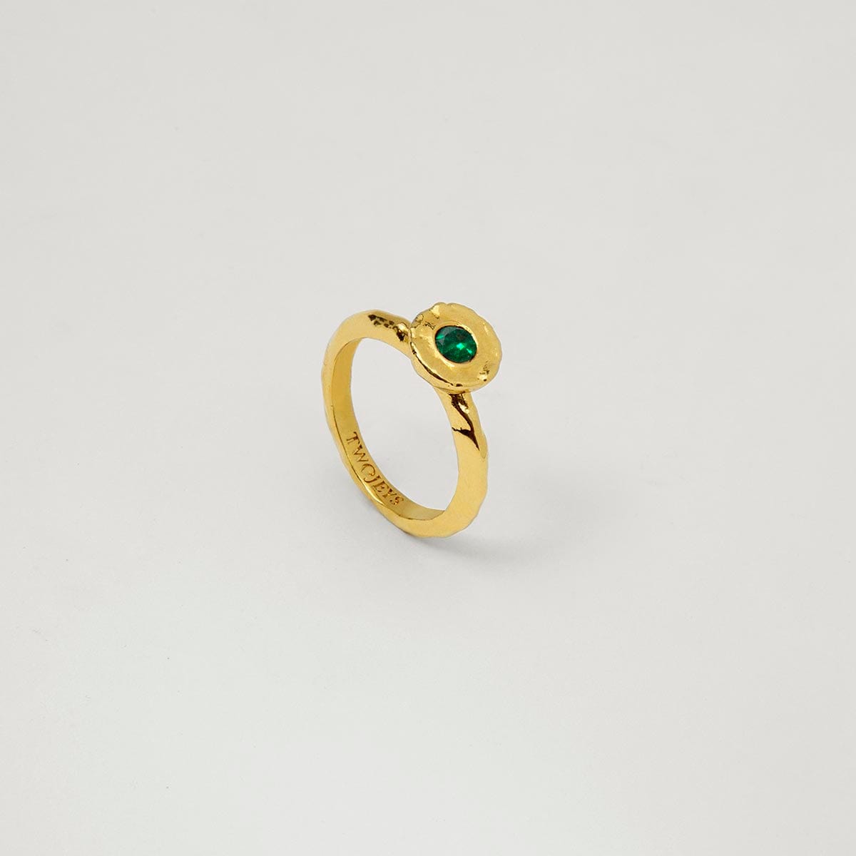 Twojeys rings Green Coral Ring